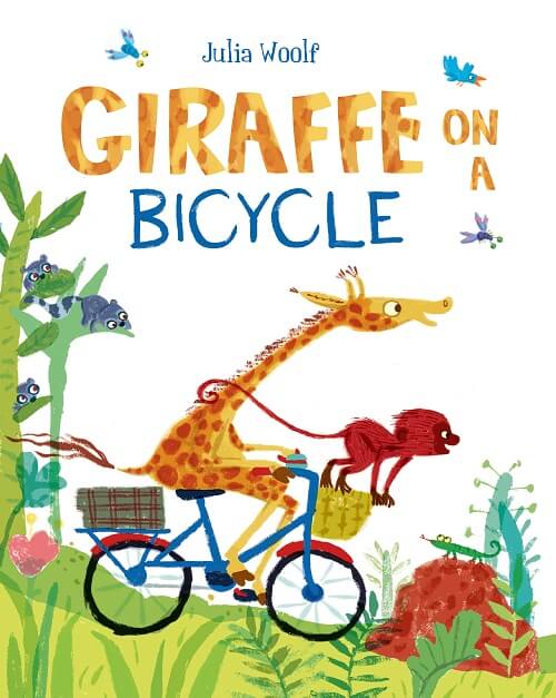 Giraffe on a bicycle